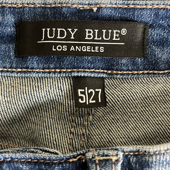 Judy Blue Rainbow Embroidered Straight Leg Jeans - Picture 7 of 9